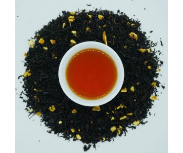 Schwarzer Tee Orange, natürlich aromatisiert